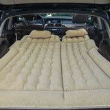 NNEAGS Beige Inflatable Car Boot Mattress Portable Camping Air Bed Travel Sleeping Essentials