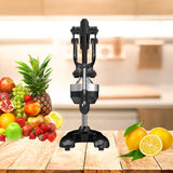 NNEAGS 2X Stainless Steel Manual Juicer Hand Press Juice Extractor Squeezer Lemon Orange Citrus Black