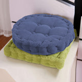 NNEAGS 2X Blue Round Cushion Soft Leaning Plush Backrest Throw Seat Pillow Home Office Decor