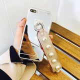 NNEAGS Luxury Fashionable Durable Silver Mirror Back iPhone Case 7