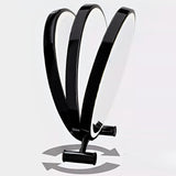 NNEAGS 40cm Black Smart Makeup Bedroom Table Mirror Cat Ear Style No LED Light