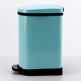 NNEAGS 2X 10L Foot Pedal Stainless Steel Rubbish Recycling Garbage Waste Trash Bin U Blue