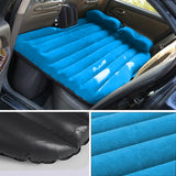 NNEAGS 2X Inflatable Car Mattress Portable Travel Camping Air Bed Rest Sleeping Bed Blue