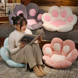 NNEAGS 2X 70cm Mint Blue Paw Shape Cushion Warm Lazy Sofa Decorative Pillow Backseat Plush Mat Home Decor
