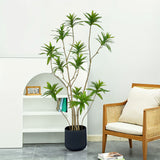 NNEAGS 150cm Lily Bamboo Plant Tree Living Room Artificial Plant Home Accent Decoration
