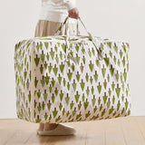 NNEAGS 2X Green Pine Tree Super Large Storage Luggage Bag Double Zipper Foldable Travel Organiser Essentials