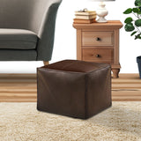 NNEAGS 2X 40cm Premium Leather Pillow with Soft EPP Particle Insert for Ultimate Comfort Home Decor