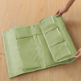 NNEAGS 2X Green Double Sided Hanging Storage Bag Underwear Bra Socks Mesh Pocket Hanger Home Organiser