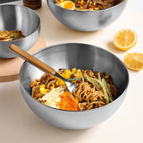 NNEAGS 20cm Elegant Silver Salad Bowl with Model 201 A Versatile Kitchen Essential