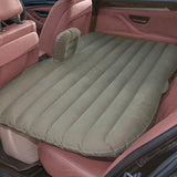 NNEAGS Grey Stripe Inflatable Car Mattress Portable Camping Rest Air Bed Travel Compact Sleeping Kit Essentials