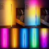 Smart RGBIC LED Floor Lamp – App & Remote Control Mood Ambient Light