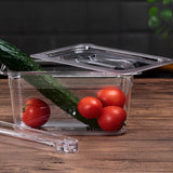 NNEAGS Clear Gastronorm 1/2 GN Lid Food Tray Top Cover Bundle of 6