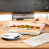 NNEAGS 65mm Clear Gastronorm GN Pan 1/3 Food Tray Storage with Lid
