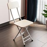 NNEAGS White Maple Foldable Chair Space Saving Lightweight Portable Stylish Seat Home Decor Set of 2