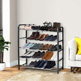 NNEAGS 2X 71x21cm 5 Layer Shoes and Slippers Organizer Rack Space Saving Shoe Storage Solution for Home Office