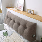 NNEAGS 2X 180cm Coffee Triangular Wedge Bed Pillow Headboard Backrest Bedside Tatami Cushion Home Decor