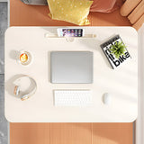 NNEAGS White Portable Bed Table Adjustable Folding Mini Desk With Cup-Holder Home Decor