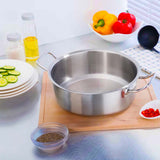 NNEAGS Stock Pot 17L Top Grade Thick Stainless Steel Stockpot 18/10 Without Lid