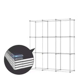 NNEAGS 8 Cubes Blue Portable Wardrobe Divide-Grid Modular Storage Organiser Foldable Closet