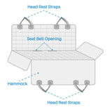 NNEAGS Luxury Car Trunk Pet Mat Boot Cargo Liner Waterproof Seat Cover Protector Hammock Non-Slip Pet Travel Essentials