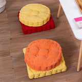 NNEAGS 2X Orange Square Cushion Soft Leaning Plush Backrest Throw Seat Pillow Home Office Decor