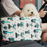 NNEAGS 2X Car Central Control Nest Pet Safety Travel Bed Dog Kennel Portable Washable Pet Bag White