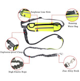 NNEAGS 2X Yellow Adjustable Hands-Free Pet Leash Bag Dog Lead Walking Running Jogging Pet Essentials