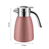 NNEAGS 2X 2.2L Stainless Steel Kettle Insulated Vacuum Flask Water Coffee Jug Thermal Pink