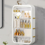 NNEAGS 2X White Multi Tier Cosmetic Storage Rack Bathroom Vanity Tray Display Stand Organiser