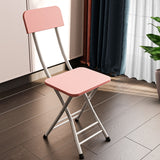 NNEAGS Pink Foldable Chair Space Saving Lightweight Portable Stylish Seat Home Decor Set of 2