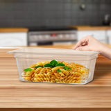 NNEAGS 100mm Clear Gastronorm GN Pan 1/3 Food Tray Storage Bundle of 2