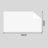 NNEAGS 120cmx500cm Clear Dry Erase Adhesive Whiteboard Wall Surface Peel Sticker Sheet