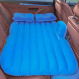 NNEAGS Blue Stripe Inflatable Car Mattress Portable Camping Rest Air Bed Travel Compact Sleeping Kit Essentials