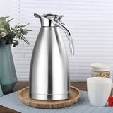 NNEAGS 2X 2.0L Silver Color 3-Layer Inner Stainless Steel, Vacuum Insulated and Outer Stainless Steel Thermal Flask