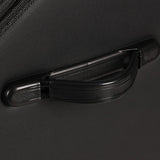 NNEAGS 2X 56cm Leather Car Boot Collapsible Foldable Trunk Cargo Organizer Portable Storage Box with Lock Black