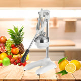 NNEAGS Stainless Steel Manual Juicer Hand Press Juice Extractor Squeezer Lemon Orange Citrus White