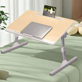 NNEAGS 2X 60X40cm Wood Small Laptop Bed Portable Foldable Study Table Adjustable