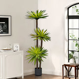 NNEAGS 2X 180cm Yucca Tree Giant Palm Lily Living Room Artificial Plant Home Accent Decor