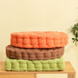 NNEAGS 4X Orange Round Cushion Soft Leaning Plush Backrest Throw Seat Pillow Home Office Decor