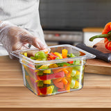 NNEAGS 150mm Clear Gastronorm GN Pan 1/6 Food Tray Storage