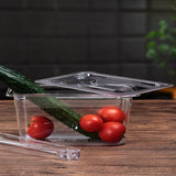 NNEAGS Clear Gastronorm 1/3 GN Lid Food Tray Top Cover Bundle of 6