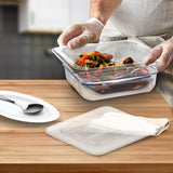 NNEAGS 65mm Clear Gastronorm GN Pan 1/6 Food Tray Storage with Lid