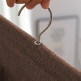 NNEAGS 2X Coffee Double Sided Hanging Storage Bag Underwear Bra Socks Mesh Pocket Hanger Home Organiser