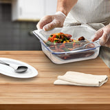 NNEAGS 65mm Clear Gastronorm GN Pan 1/6 Food Tray Storage Bundle of 2