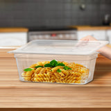 NNEAGS 100mm Clear Gastronorm GN Pan 1/3 Food Tray Storage Bundle of 2 with Lid