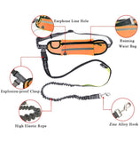 NNEAGS Orange Adjustable Hands-Free Pet Leash Bag Dog Lead Walking Running Jogging Pet Essentials