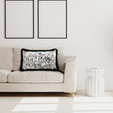 NNEAGS 35cm Elegant Decorative Luxury Victorian Rose French Embroidery Throw Pillow