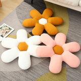 NNEAGS Pink Daisy Flower Shape Cushion Soft Leaning Bedside Pad Floor Plush Pillow Home Decor