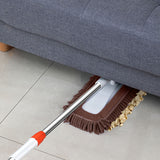 NNEAGS 80x12 Coffee Microfiber Flat Mop Floor Cleaning Pads Rotating Dust Remover