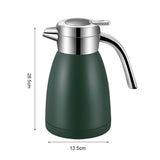 NNEAGS 2X 2.2L Stainless Steel Kettle Insulated Vacuum Flask Water Coffee Jug Thermal Green
